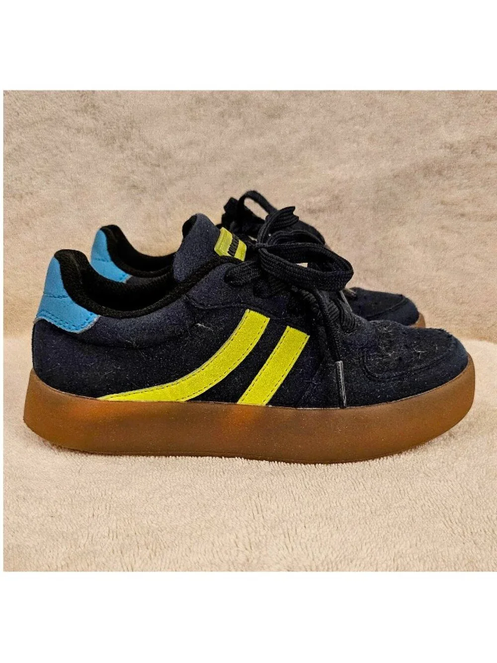 Lucky Steps Little Kid Boys Sneakers in Navy Blue (Sz 13)